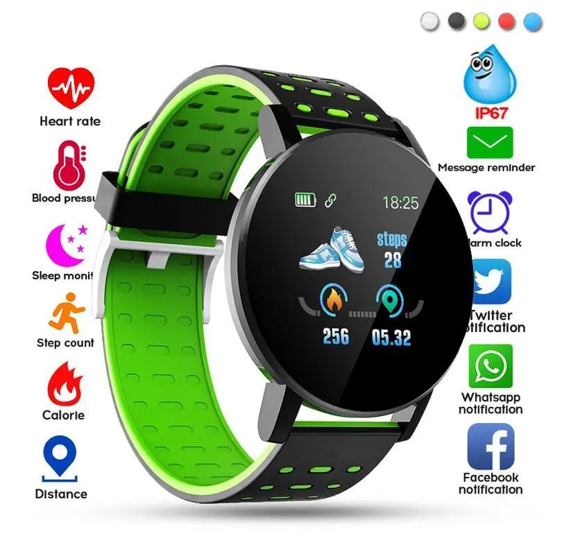 Smartwatch deporte resistente al agua.