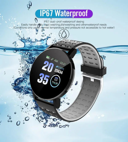 Smartwatch deporte resistente al agua.